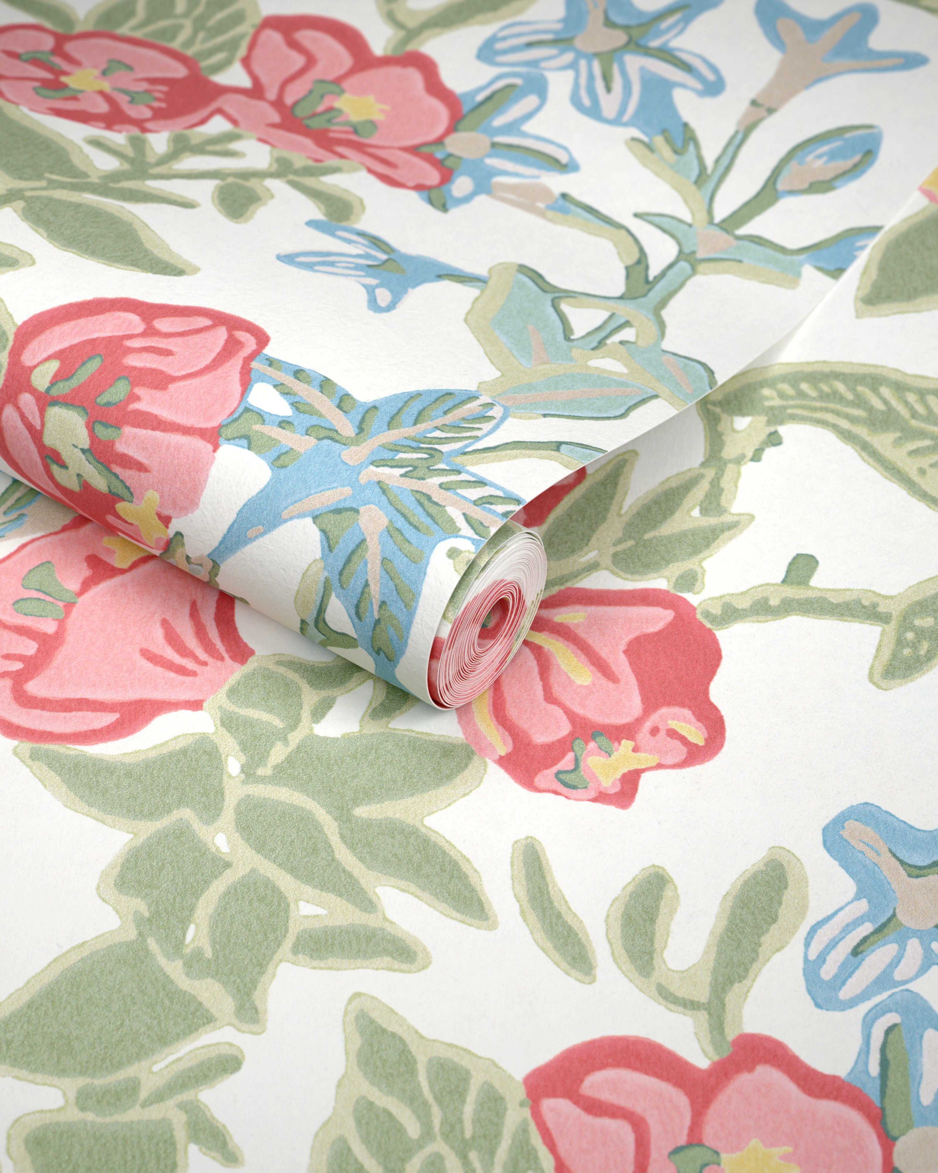 Plumeria Paper Wallpaper in coral color - pattern number P2026101.194.0 - by Lee Jofa Modern in the Hinton Hill collection
