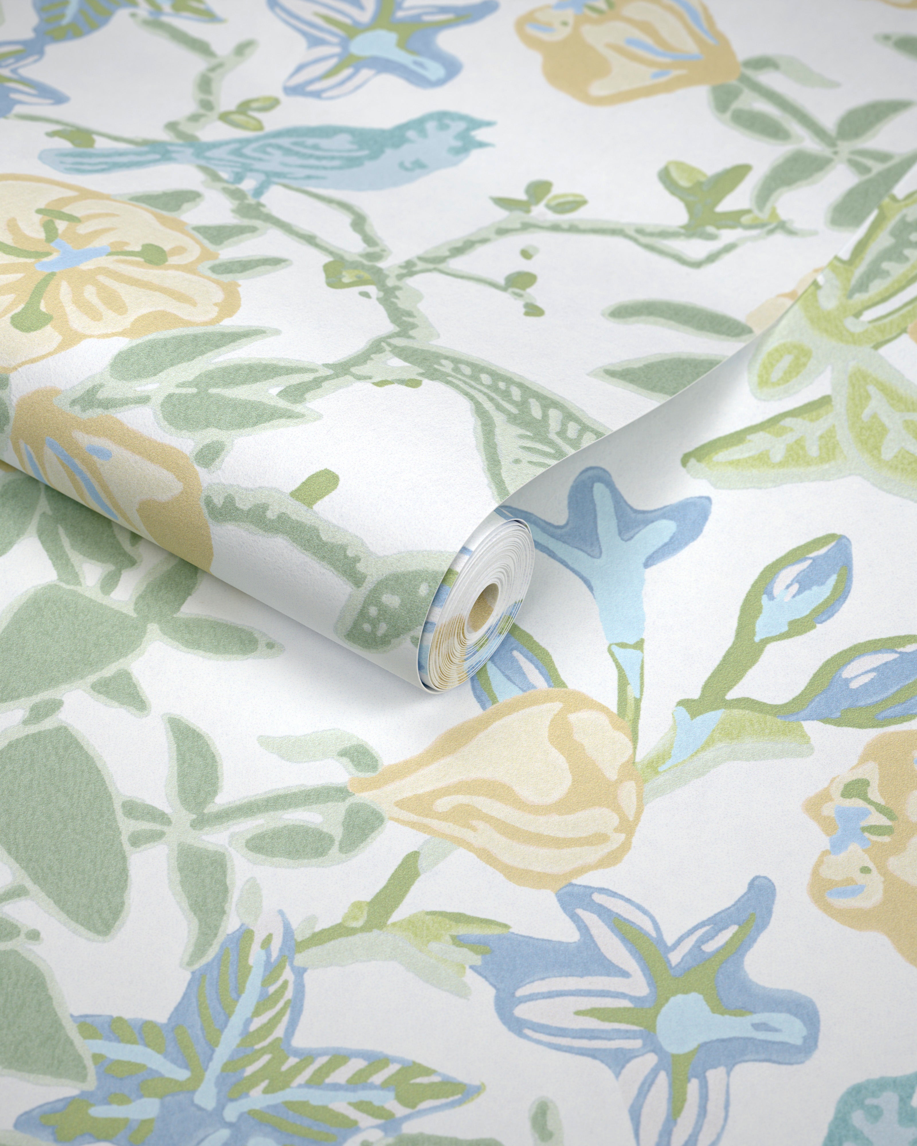 Plumeria Paper Wallpaper in straw color - pattern number P2026101.415.0 - by Lee Jofa Modern in the Hinton Hill collection