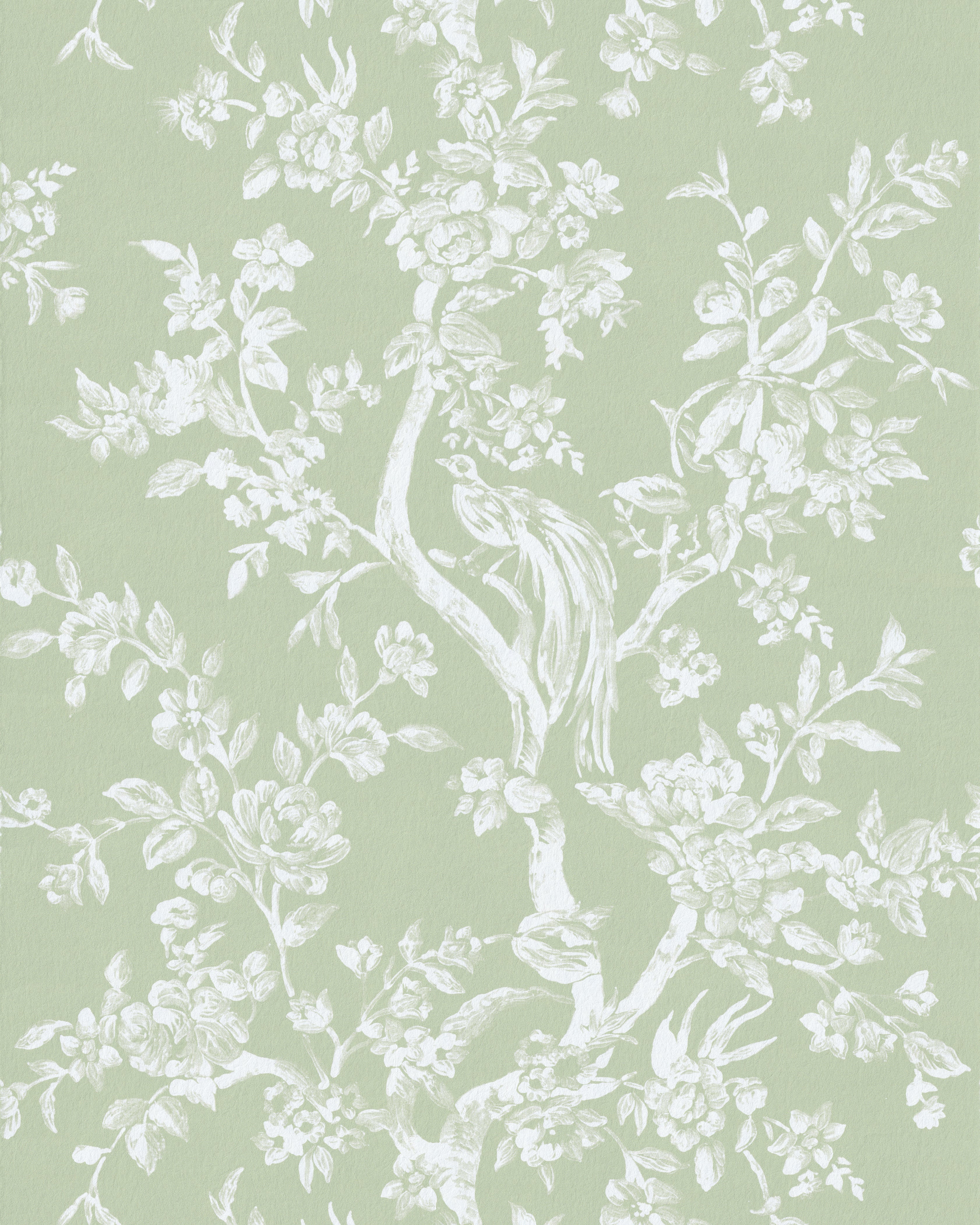Camellia Toile Wallpaper in pear color - pattern number P2026103.130.0 - by Lee Jofa in the Gracie Gardens collection