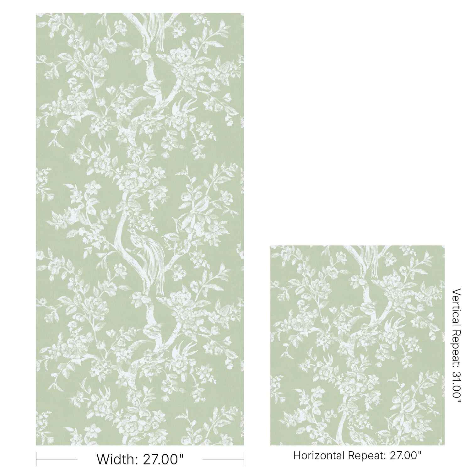 Camellia Toile Wallpaper in pear color - pattern number P2026103.130.0 - by Lee Jofa in the Gracie Gardens collection