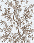Camellia Toile Wallpaper in brown color - pattern number P2026103.61.0 - by Lee Jofa in the Gracie Gardens collection