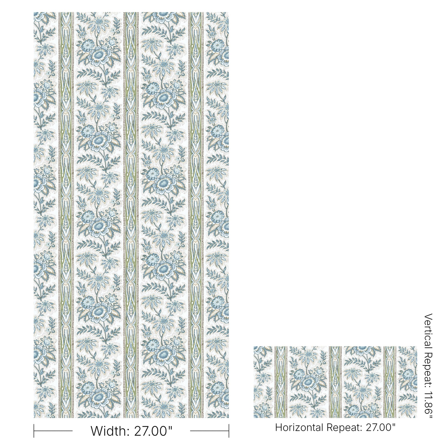 Margaux Wallpaper in blue color - pattern number P2026104.530.0 - by Lee Jofa in the Gracie Gardens collection