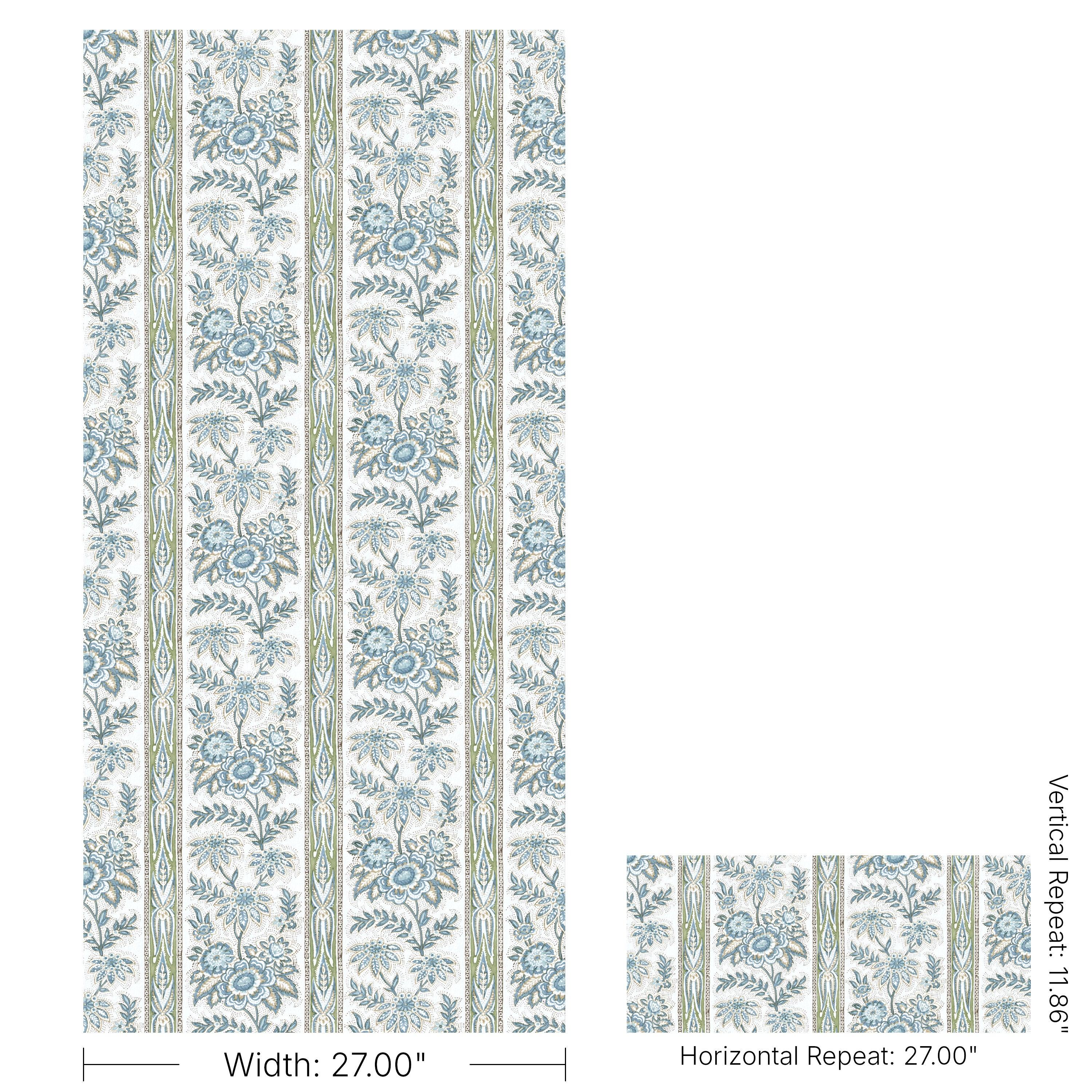Margaux Wallpaper in blue color - pattern number P2026104.530.0 - by Lee Jofa in the Gracie Gardens collection