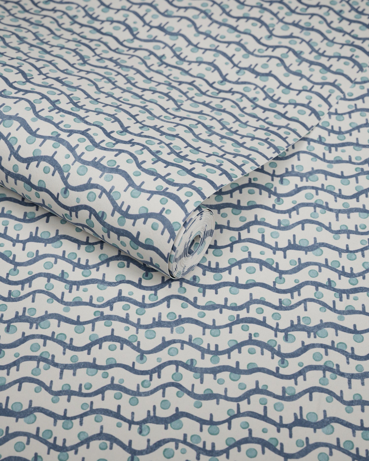 Seedling Wallpaper in ocean color - pattern number P2026105.513.0 - by Lee Jofa in the Gracie Gardens collection