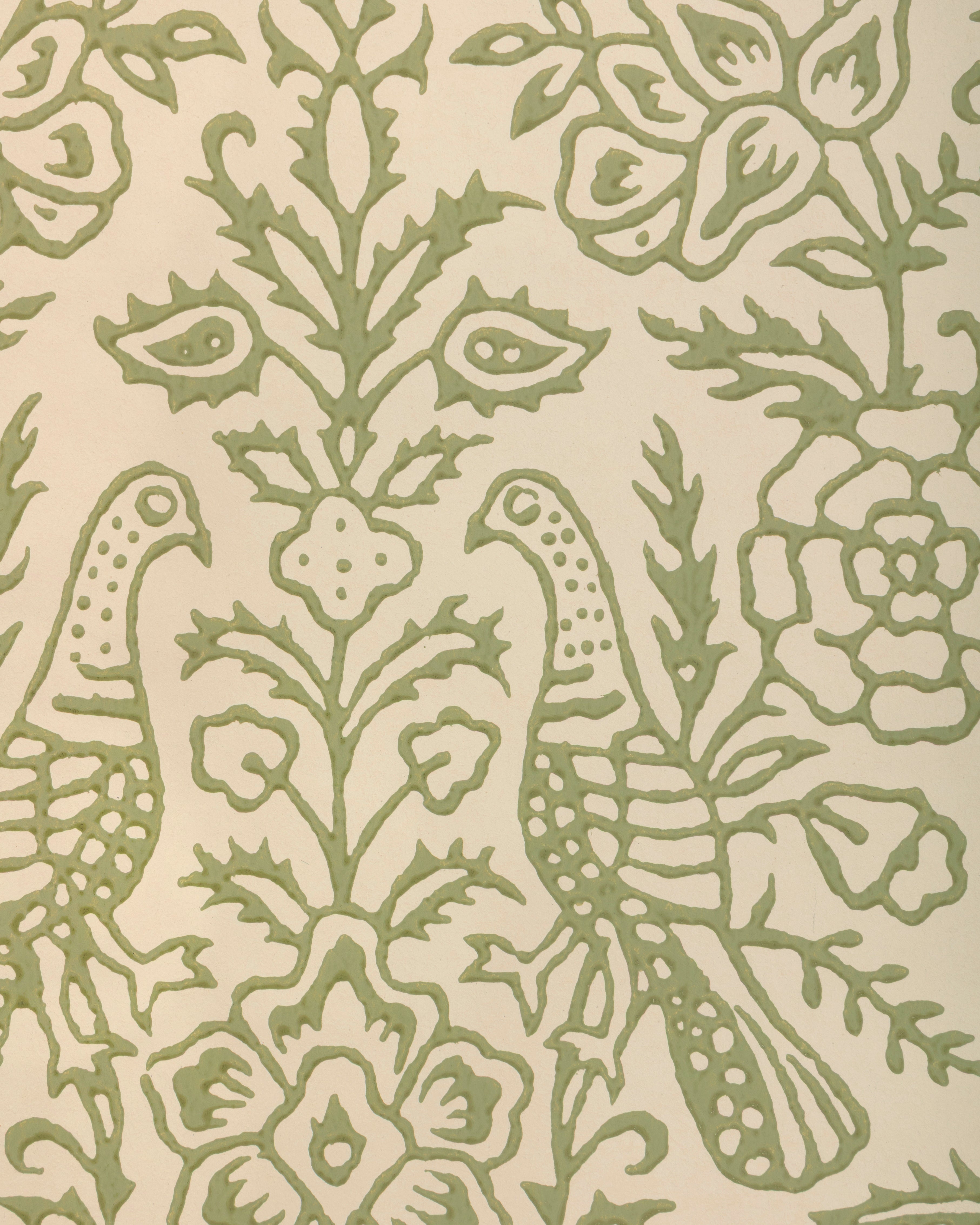 Haven Wallpaper in Leaf color - pattern number P2026110.30.0 - by Lee Jofa in the Arley collection