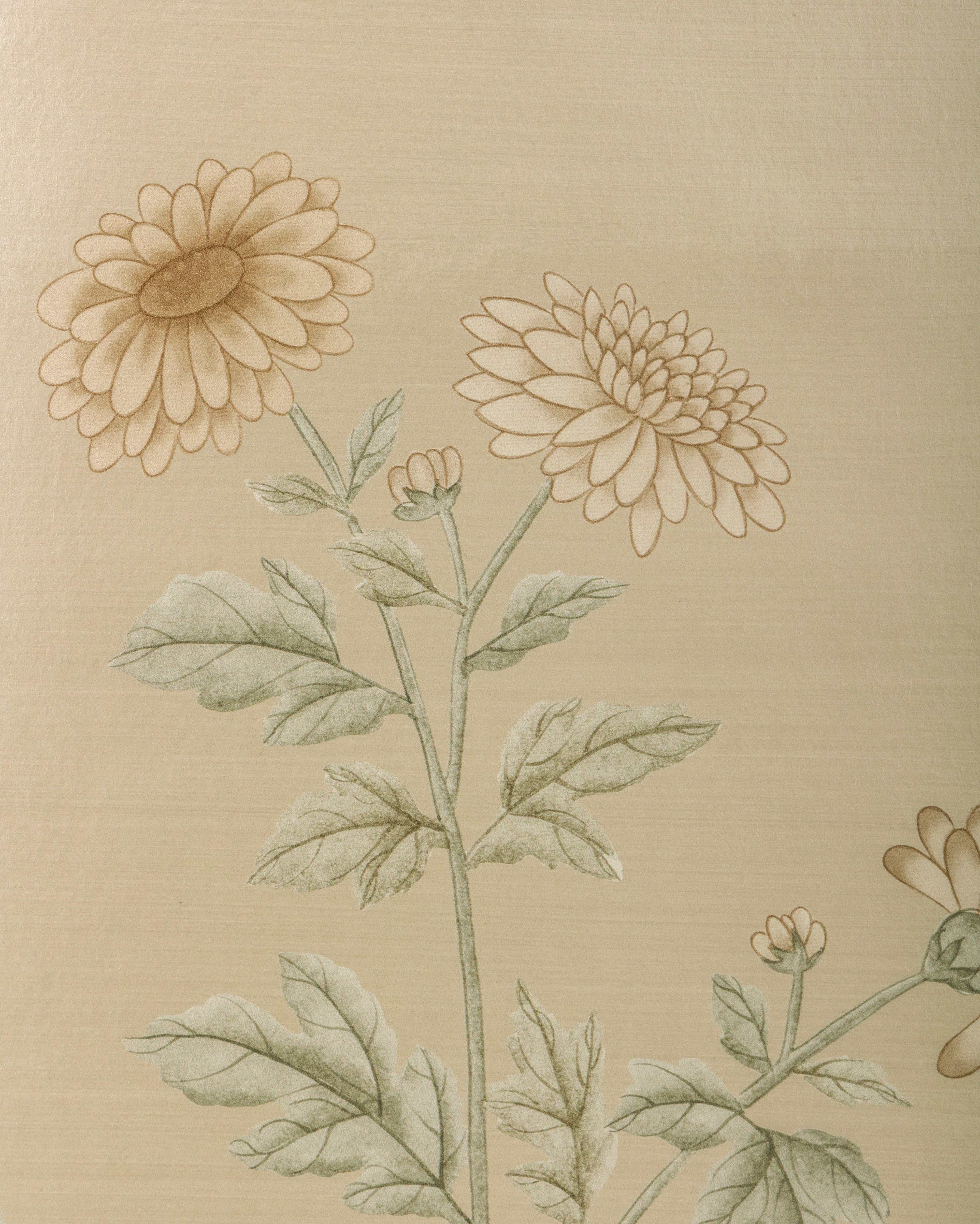 Beaujeu Pearlized 3 Panel Mural in Ecru color - pattern number P2026111.1611.0 - by Lee Jofa in the Arley collection