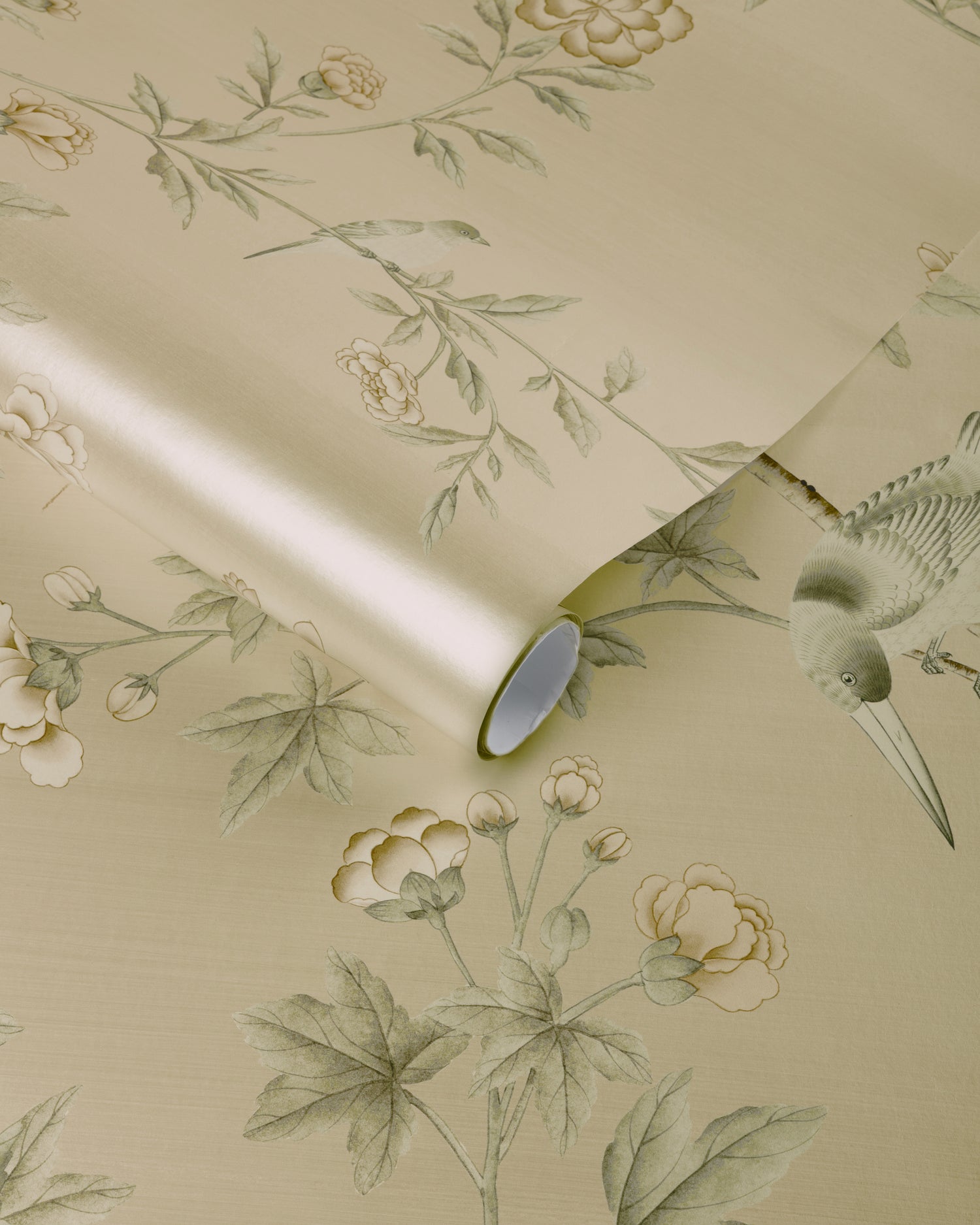 Beaujeu Pearlized 3 Panel Mural in Ecru color - pattern number P2026111.1611.0 - by Lee Jofa in the Arley collection