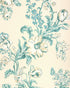 Maintenon Wallpaper in aqua color - pattern number P8025106.13.0 - by Kravet in the Jardin De Maclot collection