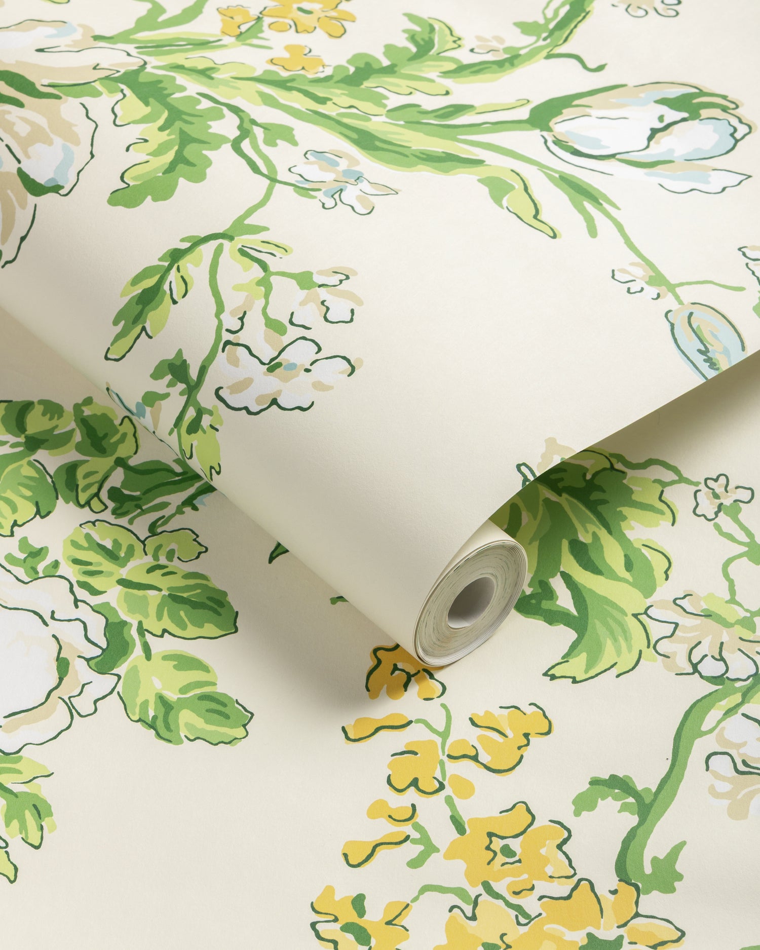 Maintenon Wallpaper in vert / soleil color - pattern number P8025106.340.0 - by Kravet in the Jardin De Maclot collection