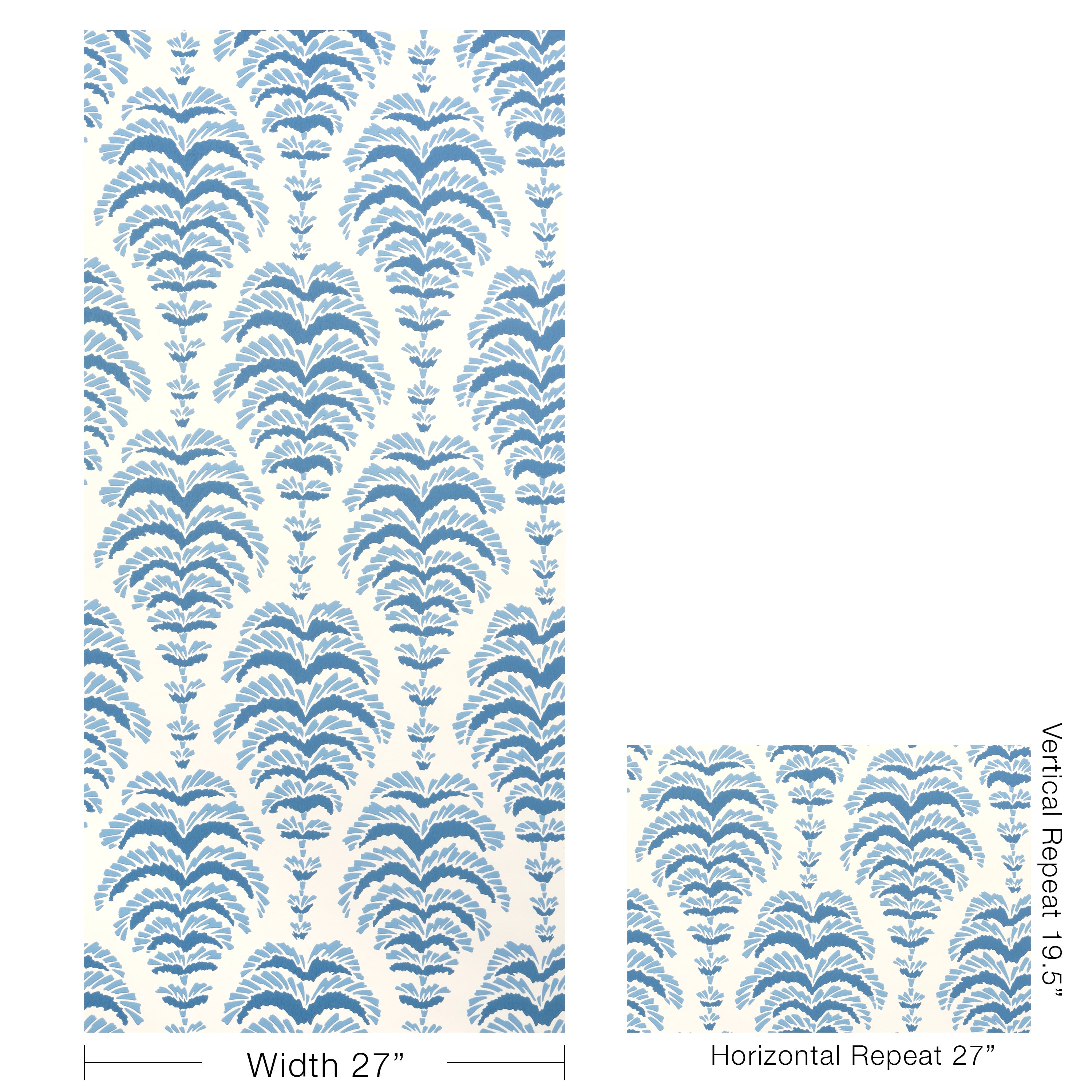 Ponchette Wallpaper in delft color - pattern number P8025107.5.0 - by Kravet in the Jardin De Maclot collection