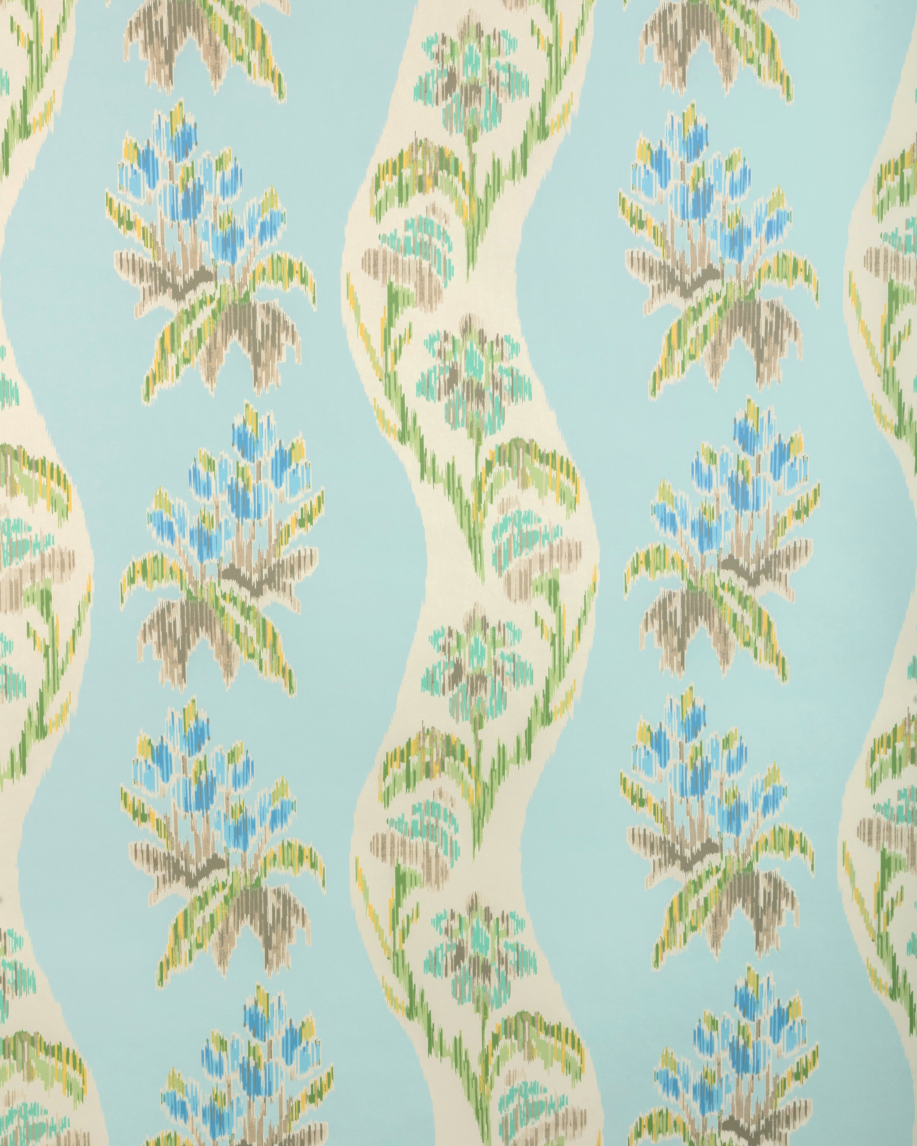 Loring Wallpaper in pool color - pattern number P8025108.153.0 - by Kravet in the Jardin De Maclot collection