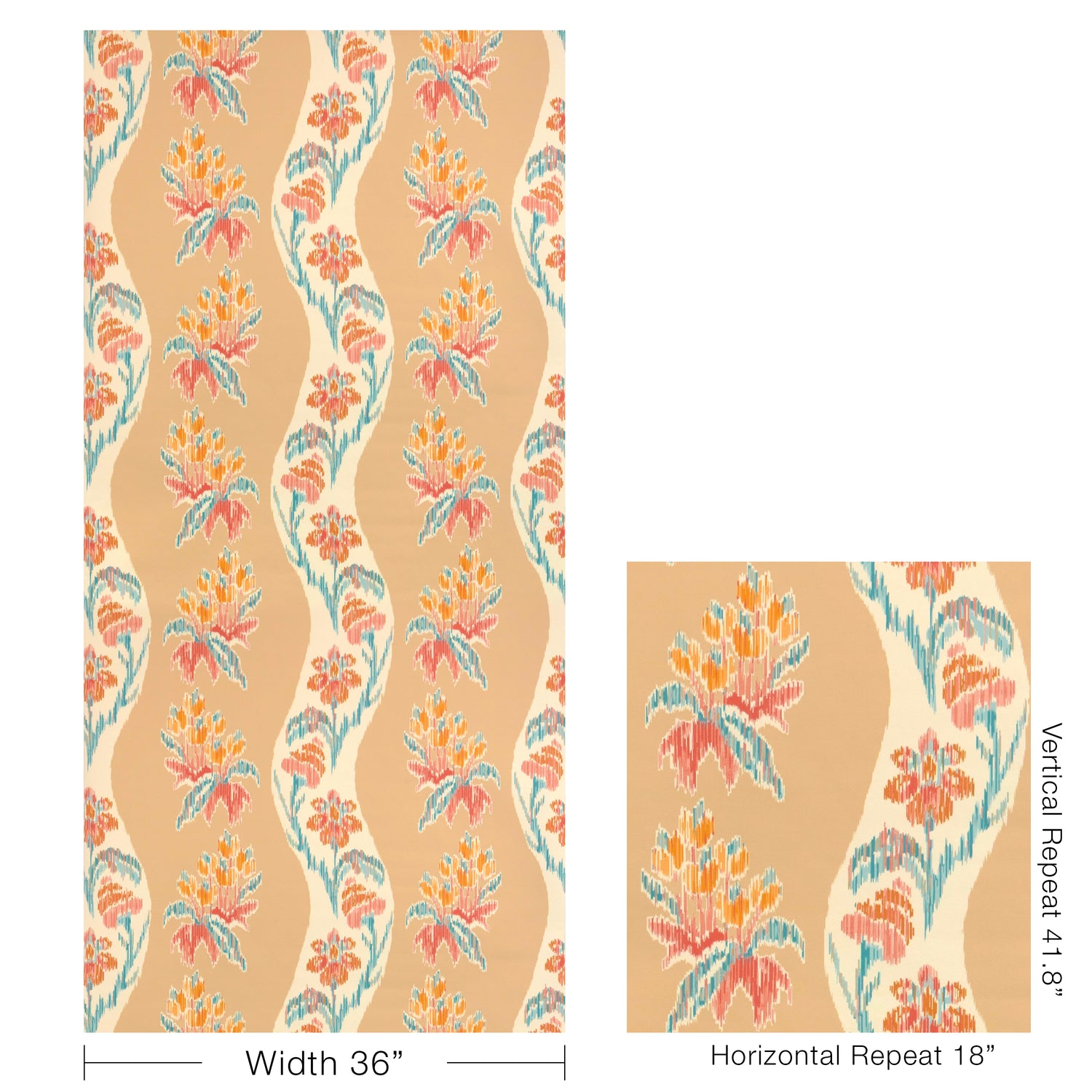 Loring Wallpaper in spice color - pattern number P8025108.1617.0 - by Kravet in the Jardin De Maclot collection