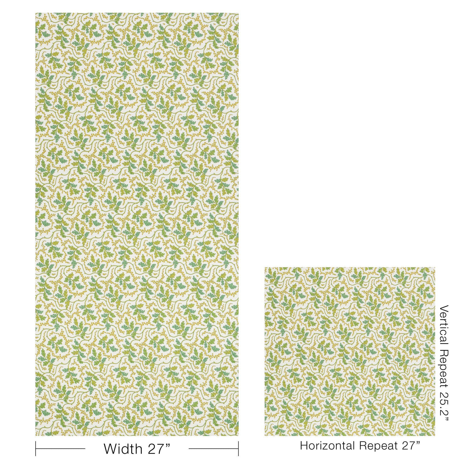 Aureille Wallpaper in leaf color - pattern number P8025109.33.0 - by Kravet in the Jardin De Maclot collection