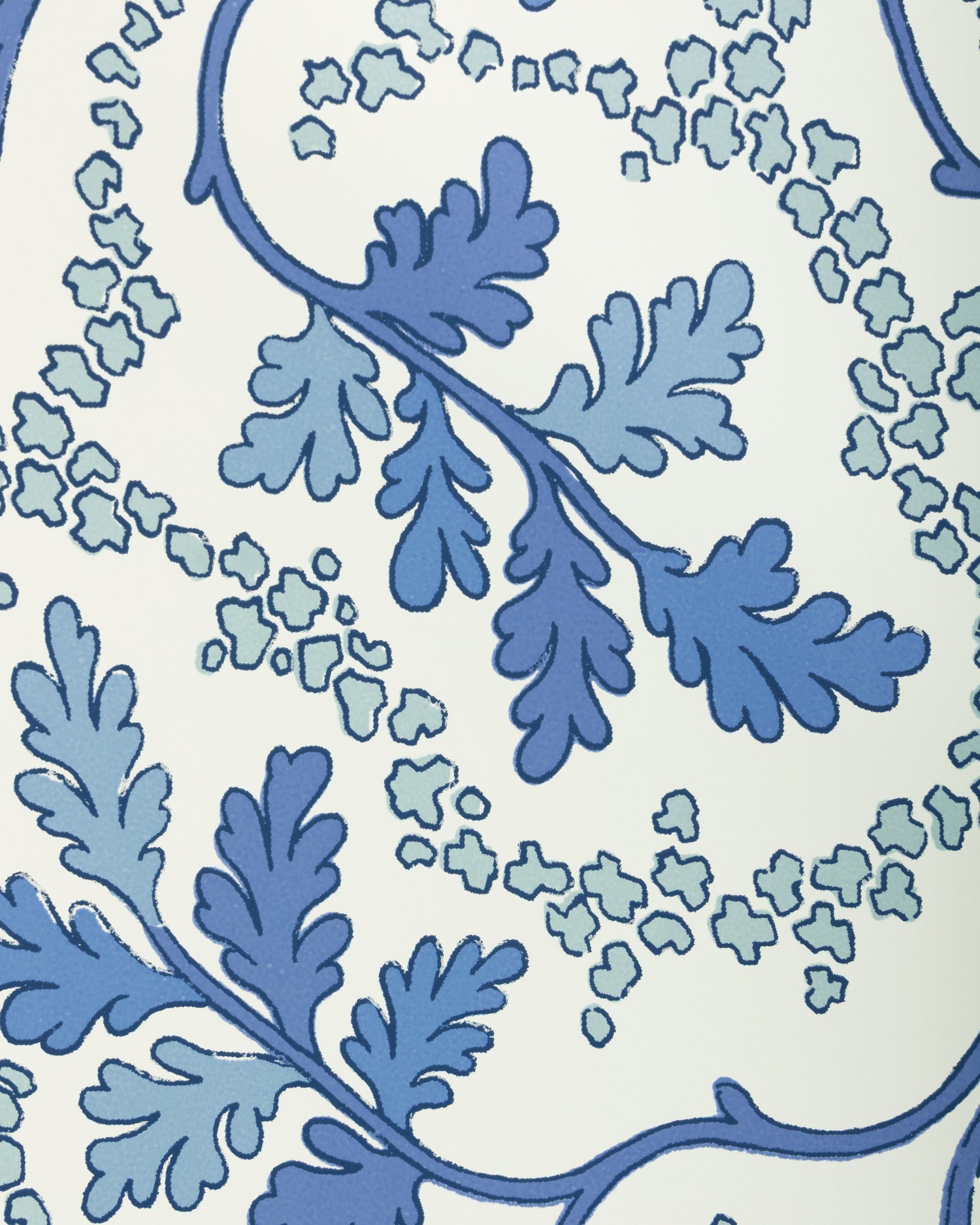 Aureille Wallpaper in blue color - pattern number P8025109.55.0 - by Kravet in the Jardin De Maclot collection