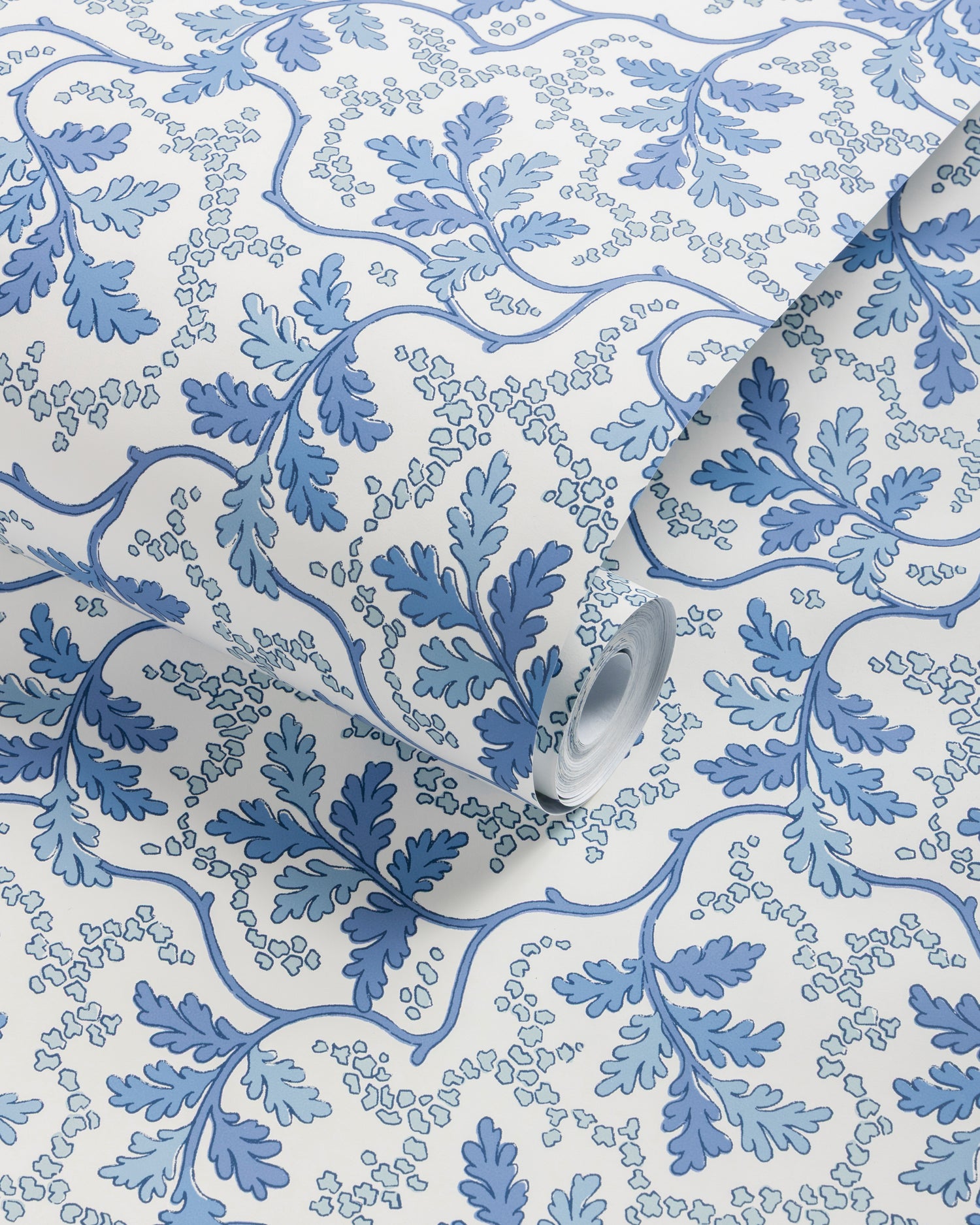 Aureille Wallpaper in blue color - pattern number P8025109.55.0 - by Kravet in the Jardin De Maclot collection