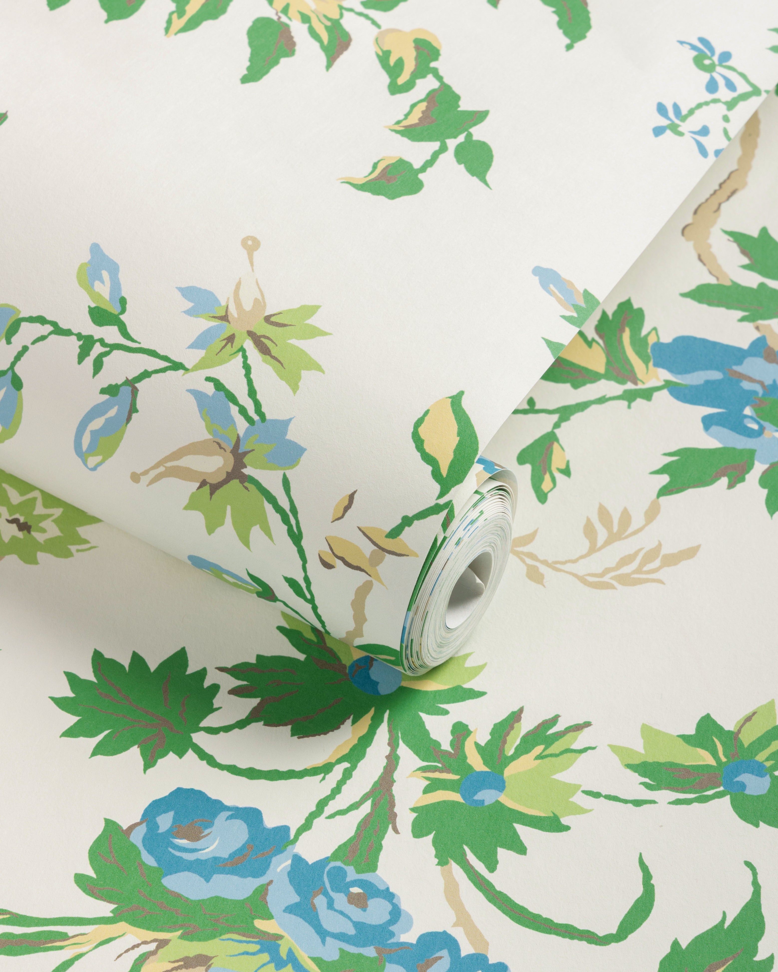 Locklin Wallpaper in lagoon color - pattern number P8025110.153.0 - by Kravet in the Jardin De Maclot collection