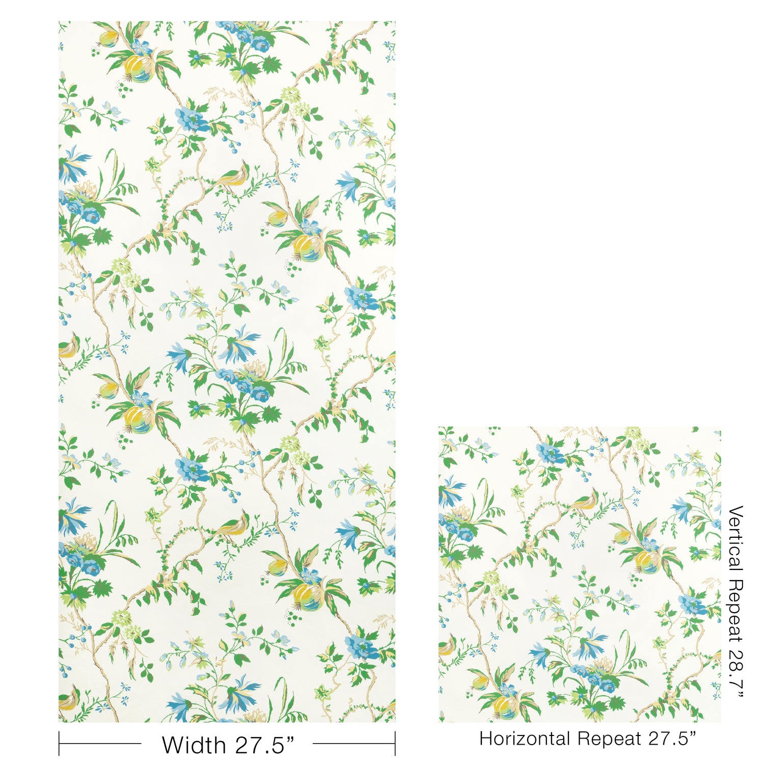 Locklin Wallpaper in lagoon color - pattern number P8025110.153.0 - by Kravet in the Jardin De Maclot collection