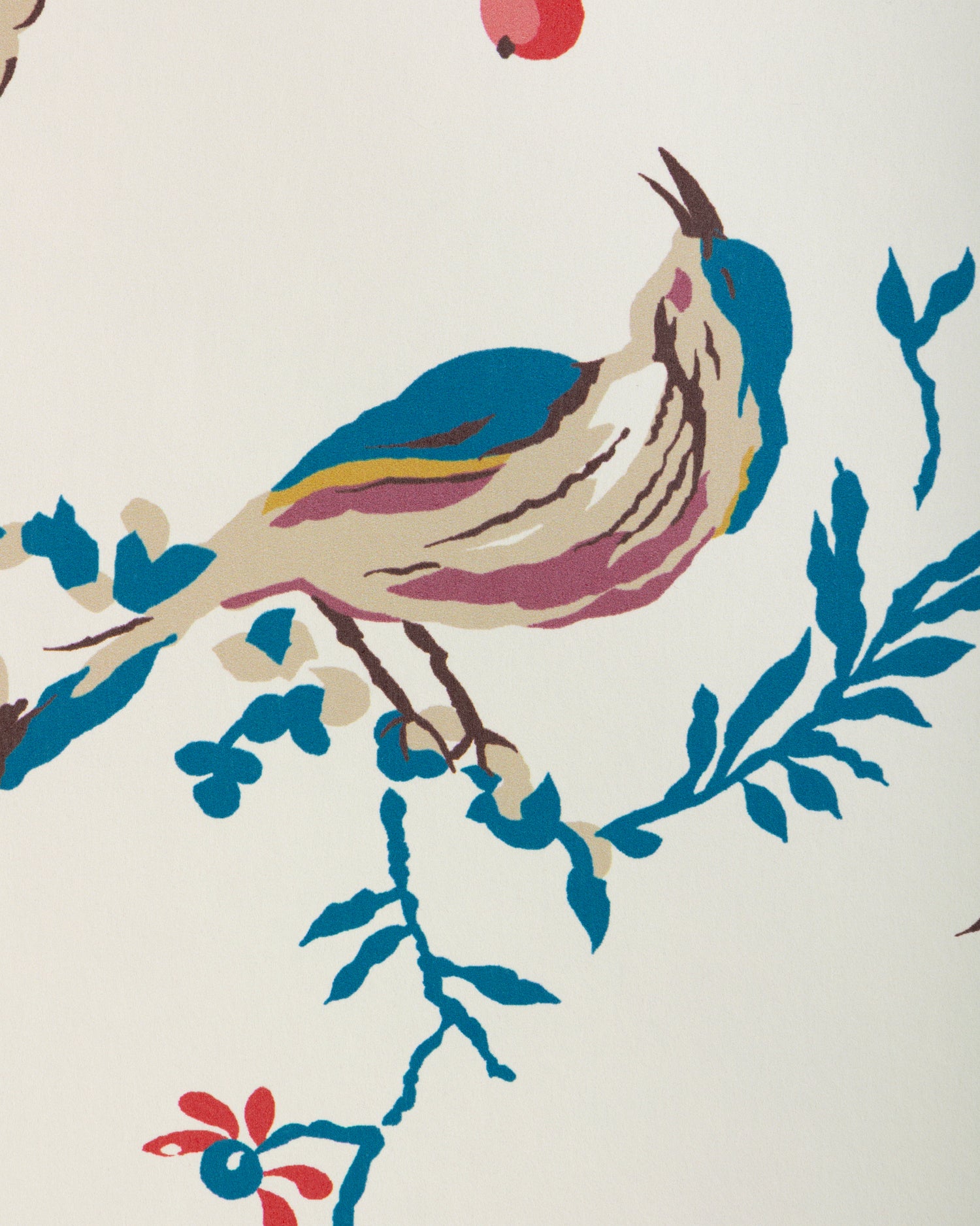 Locklin Wallpaper in red / blue color - pattern number P8025110.195.0 - by Kravet in the Jardin De Maclot collection