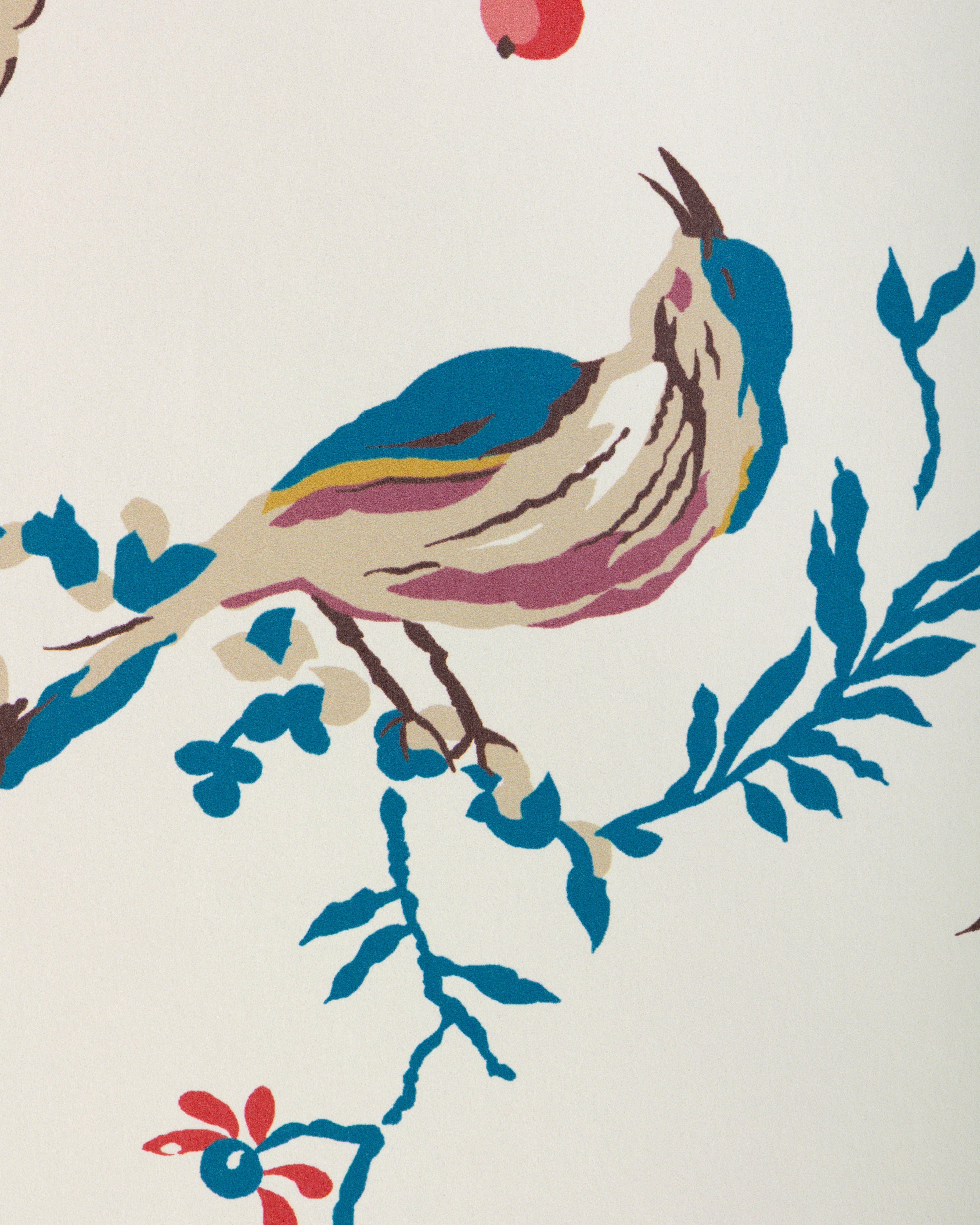 Locklin Wallpaper in red / blue color - pattern number P8025110.195.0 - by Kravet in the Jardin De Maclot collection