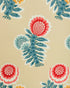 Kumaly Wallpaper in beige, red, blue color - pattern number P8025111.195.0 - by Kravet in the Jardin De Maclot collection