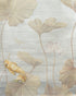 Koi Pond 3 Panel Mural in slate and metallic color - pattern number P8026101.11.0 - by Brunschwig and Fils in the Les Paysages Murals collection