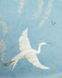 Egret Marsh 3 Panel Mural in blue color - pattern number P8026102.5.0 - by Brunschwig and Fils in the Les Paysages Murals collection