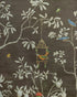 Jardin Yili 3 Panel Mural in chocolate color - pattern number P8026104.66.0 - by Brunschwig and Fils in the Les Paysages Murals collection