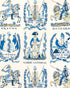 New Battle Of Valmy Wallpaper in Cadet color - pattern number P8026111.51.0 - by Brunschwig and Fils in the Volume 61 collection