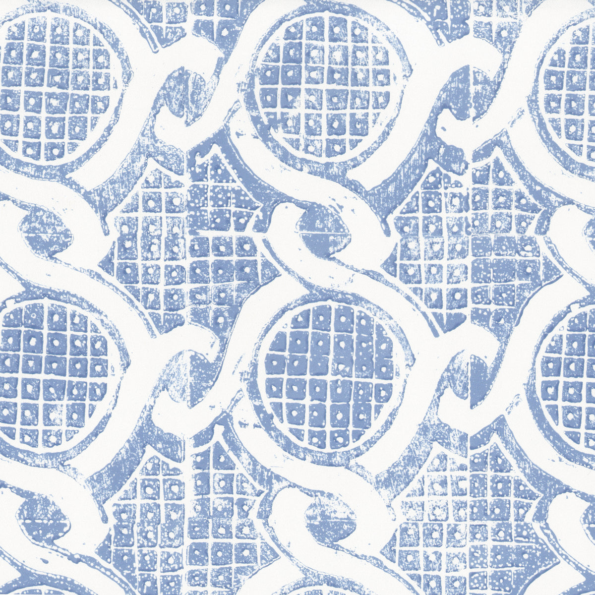 Chain Wallpaper in Blue color - pattern number PBFC-3533.15.0 - by Lee Jofa in the Blithfield Leighton collection
