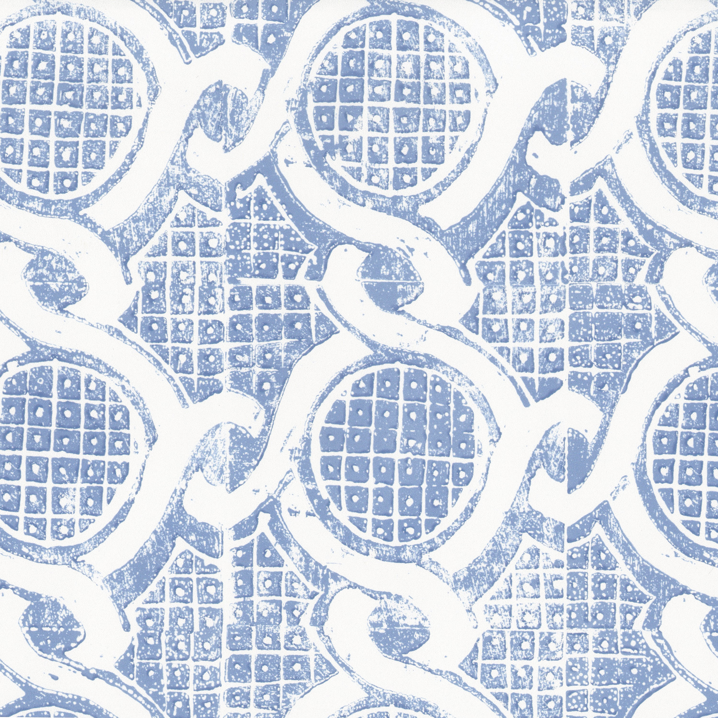 Chain Wallpaper in Blue color - pattern number PBFC-3533.15.0 - by Lee Jofa in the Blithfield Leighton collection