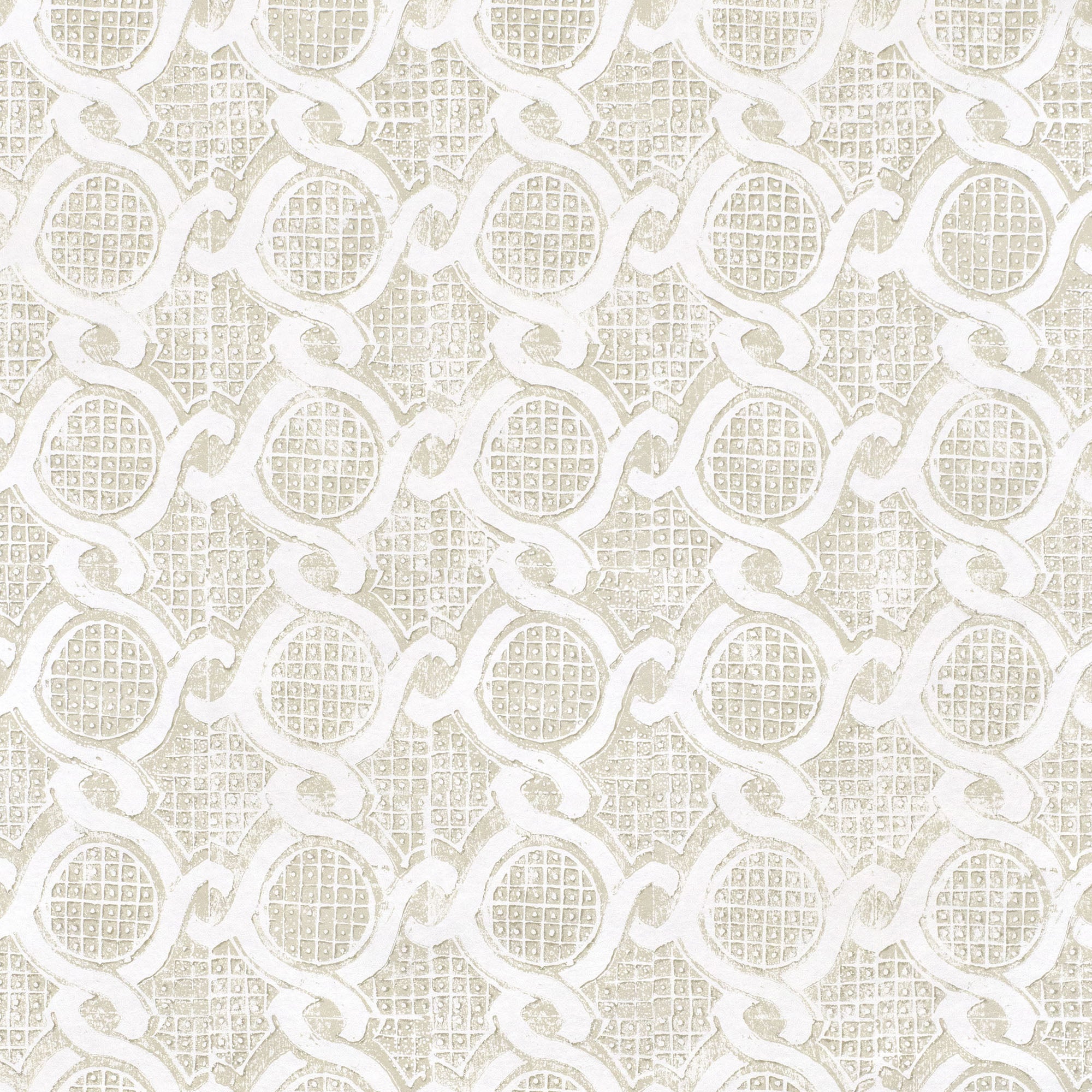 Chain Wallpaper in Sand color - pattern number PBFC-3533.16.0 - by Lee Jofa in the Blithfield Leighton collection