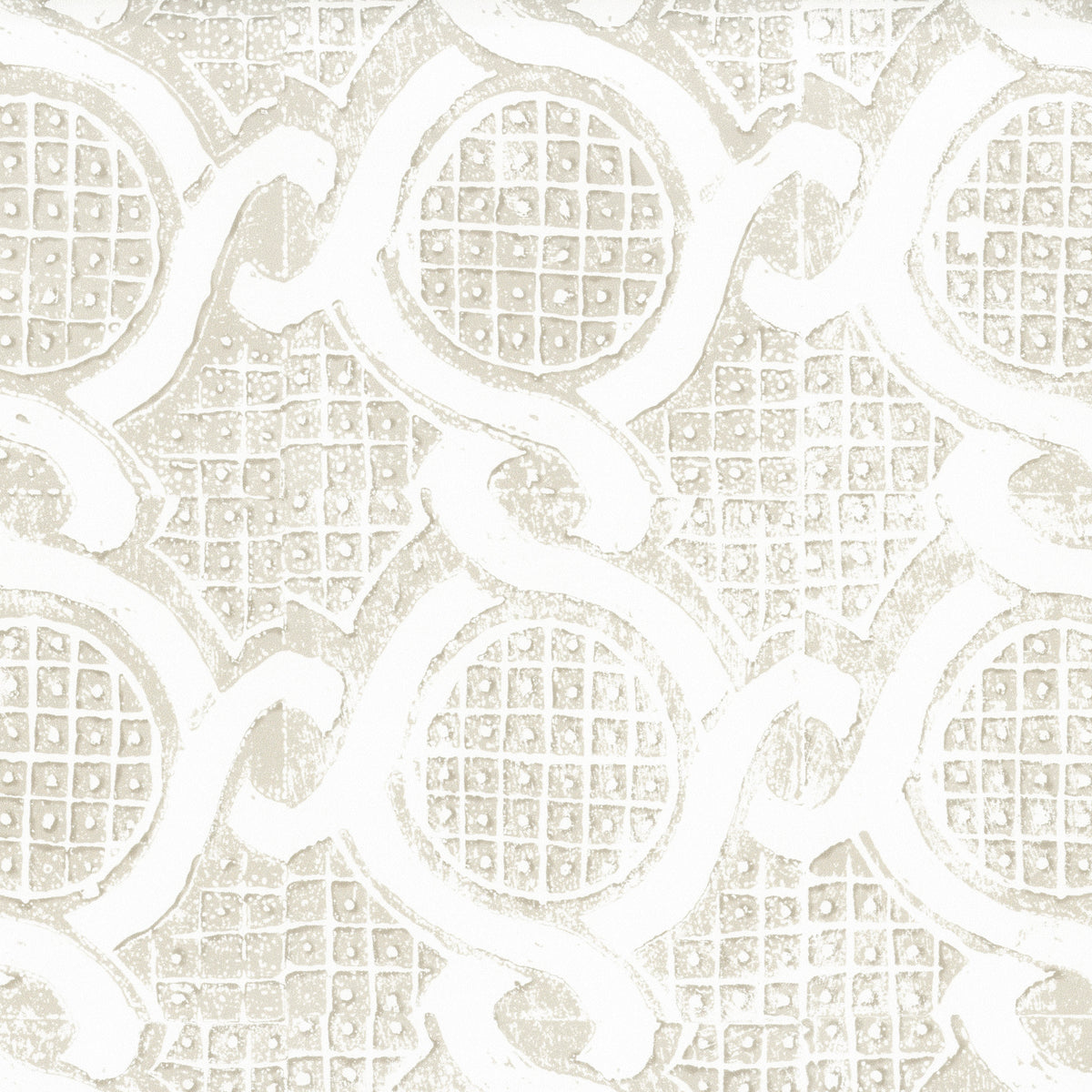 Chain Wallpaper in Sand color - pattern number PBFC-3533.16.0 - by Lee Jofa in the Blithfield Leighton collection