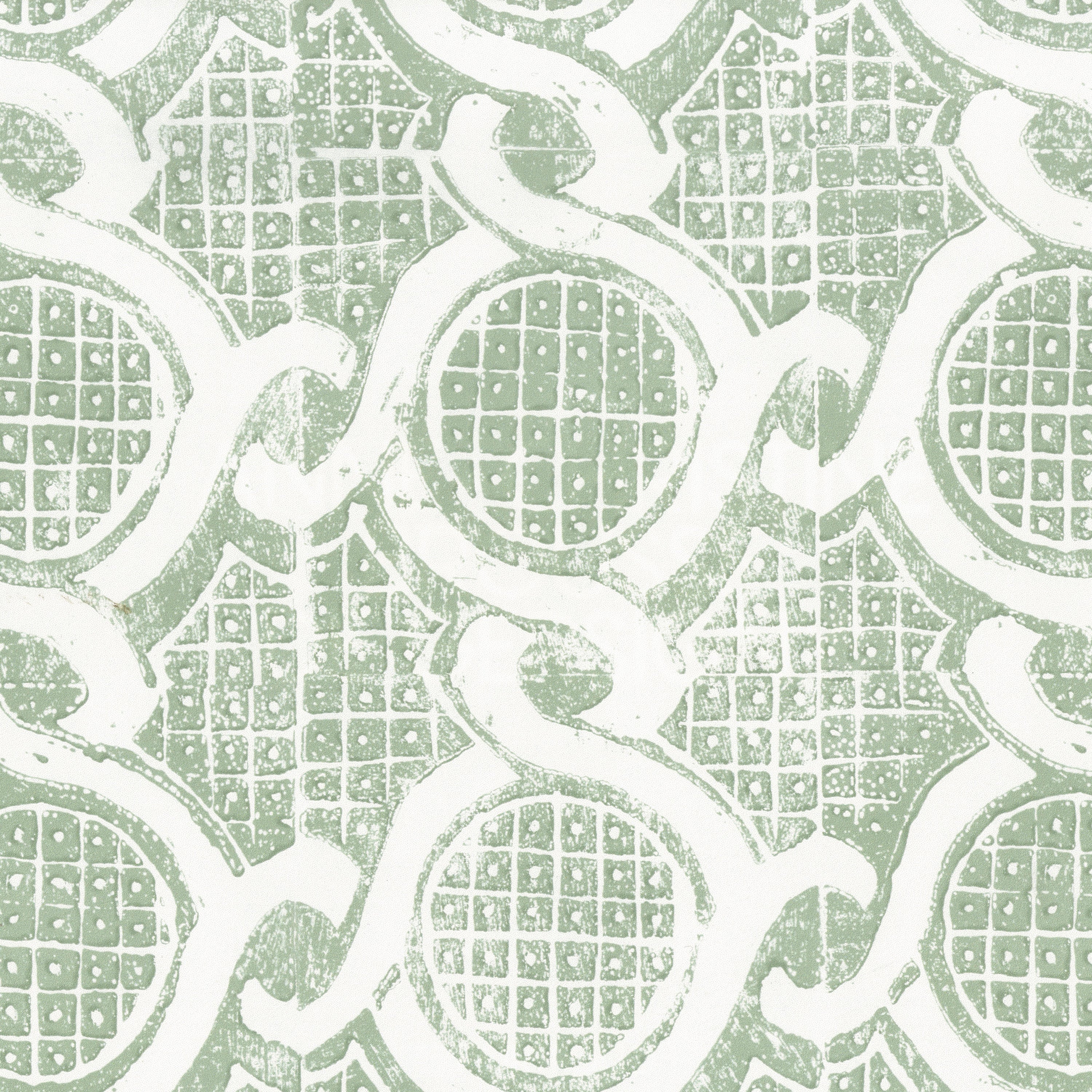 Chain Wallpaper in Green color - pattern number PBFC-3533.31.0 - by Lee Jofa in the Blithfield Leighton collection