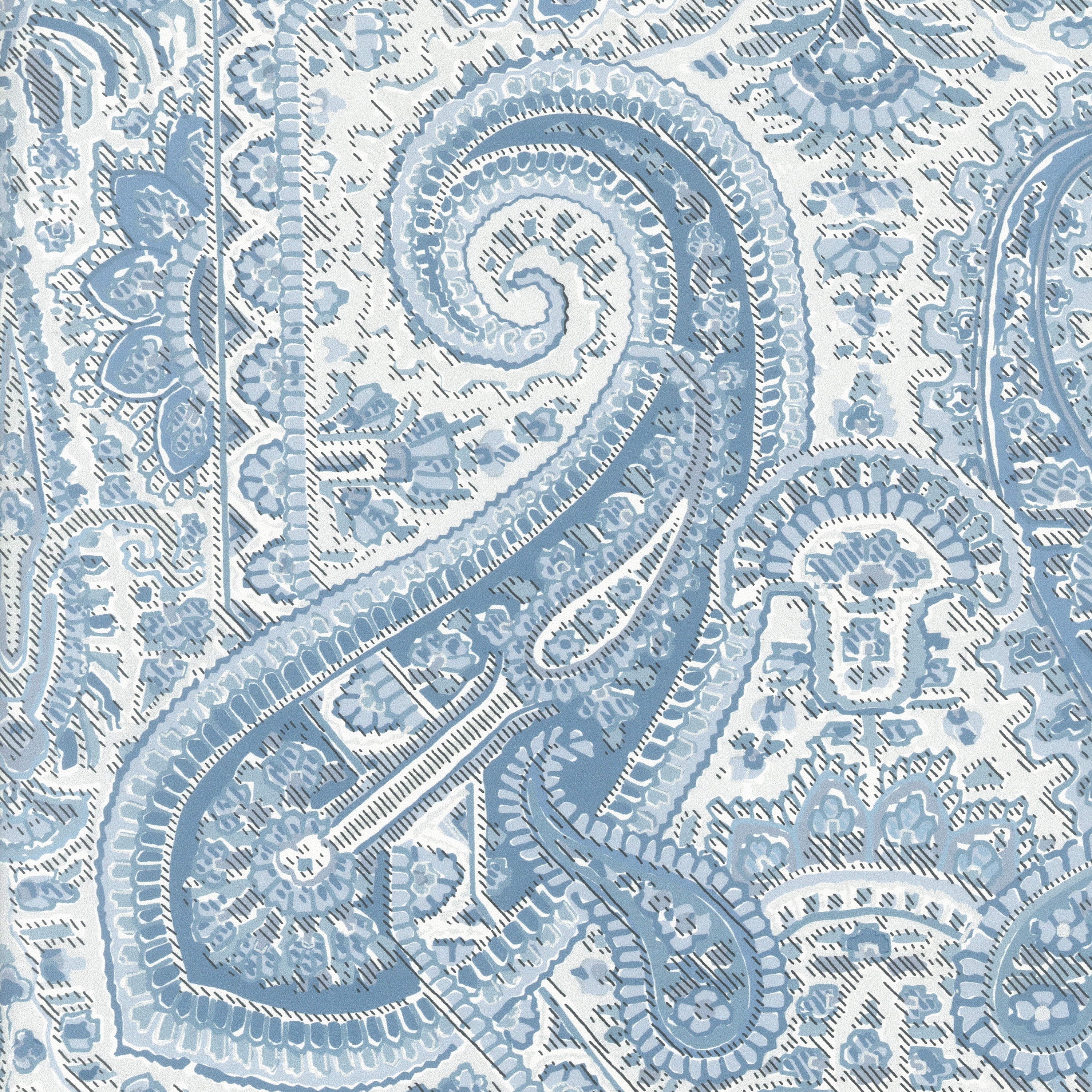 Leighton Wallpaper in Blue color - pattern number PBFC-3534.15.0 - by Lee Jofa in the Blithfield Leighton collection