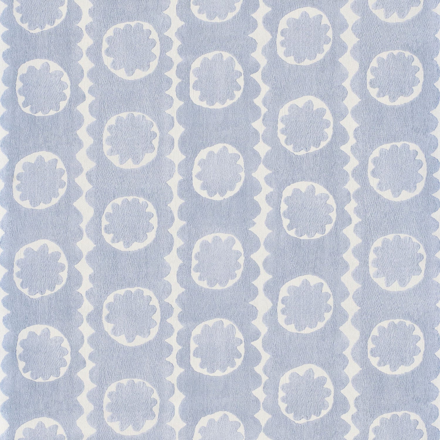 Oscar Wallpaper in Blue color - pattern number PBFC-3535.15.0 - by Lee Jofa in the Blithfield Leighton collection