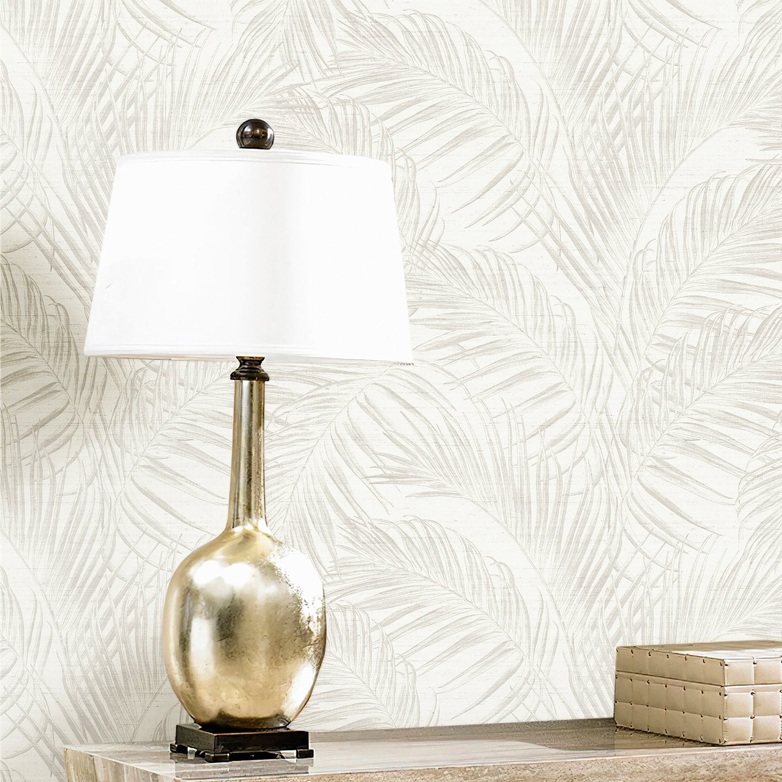 Tree Leaf wallpaper in cream color - pattern number PS33310 - by Galerie in the Synergy collection