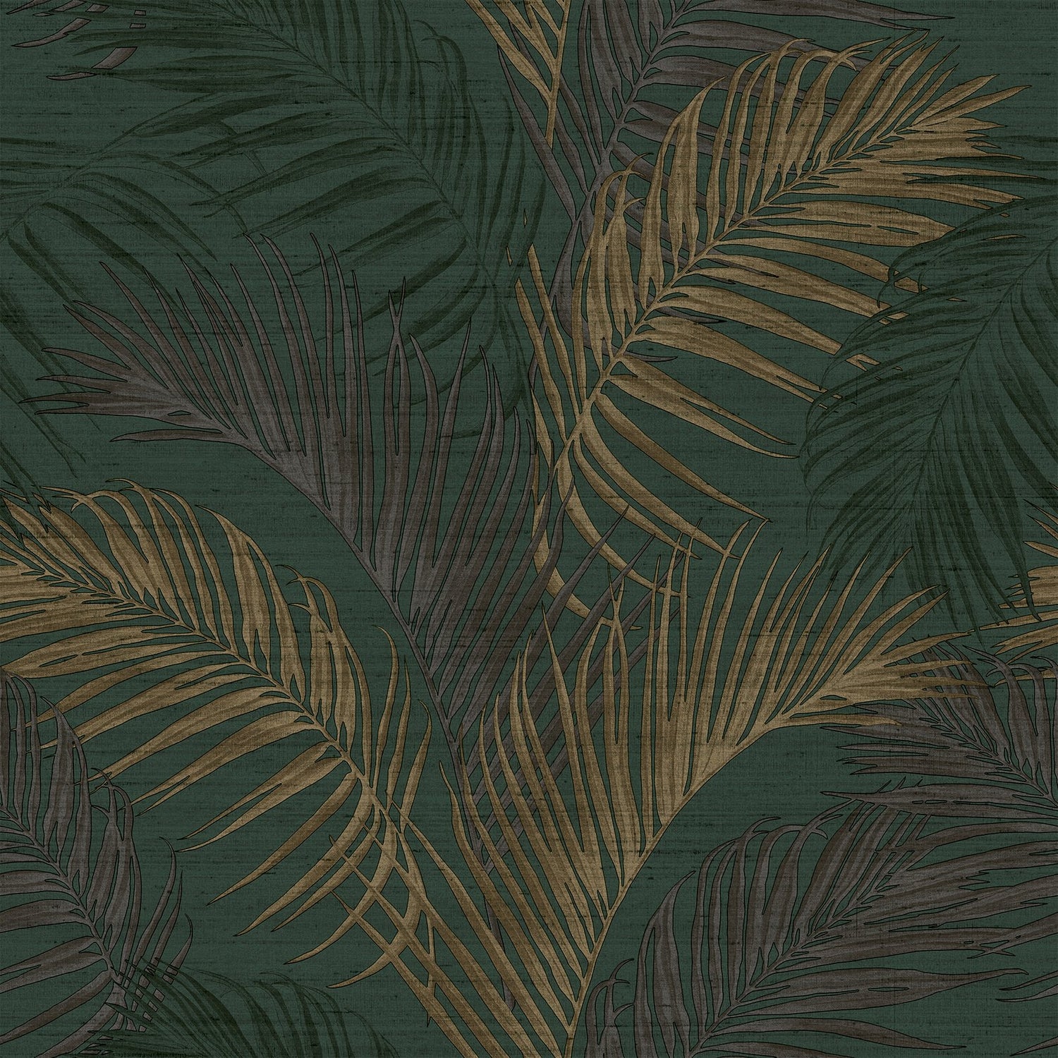 Tree Leaf wallpaper in green color - pattern number PS33317 - by Galerie in the Synergy collection