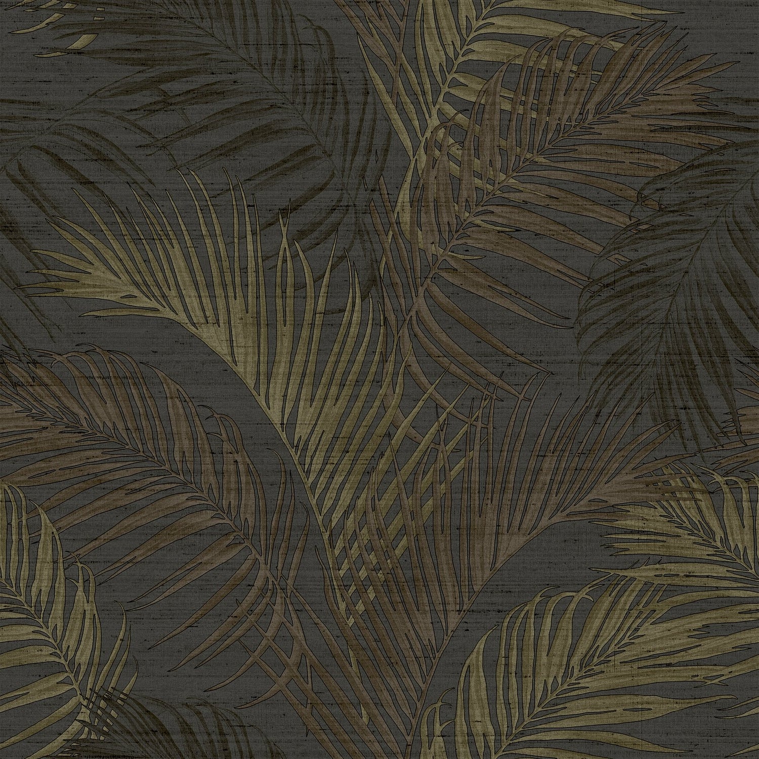 Tree Leaf wallpaper in black color - pattern number PS33319 - by Galerie in the Synergy collection