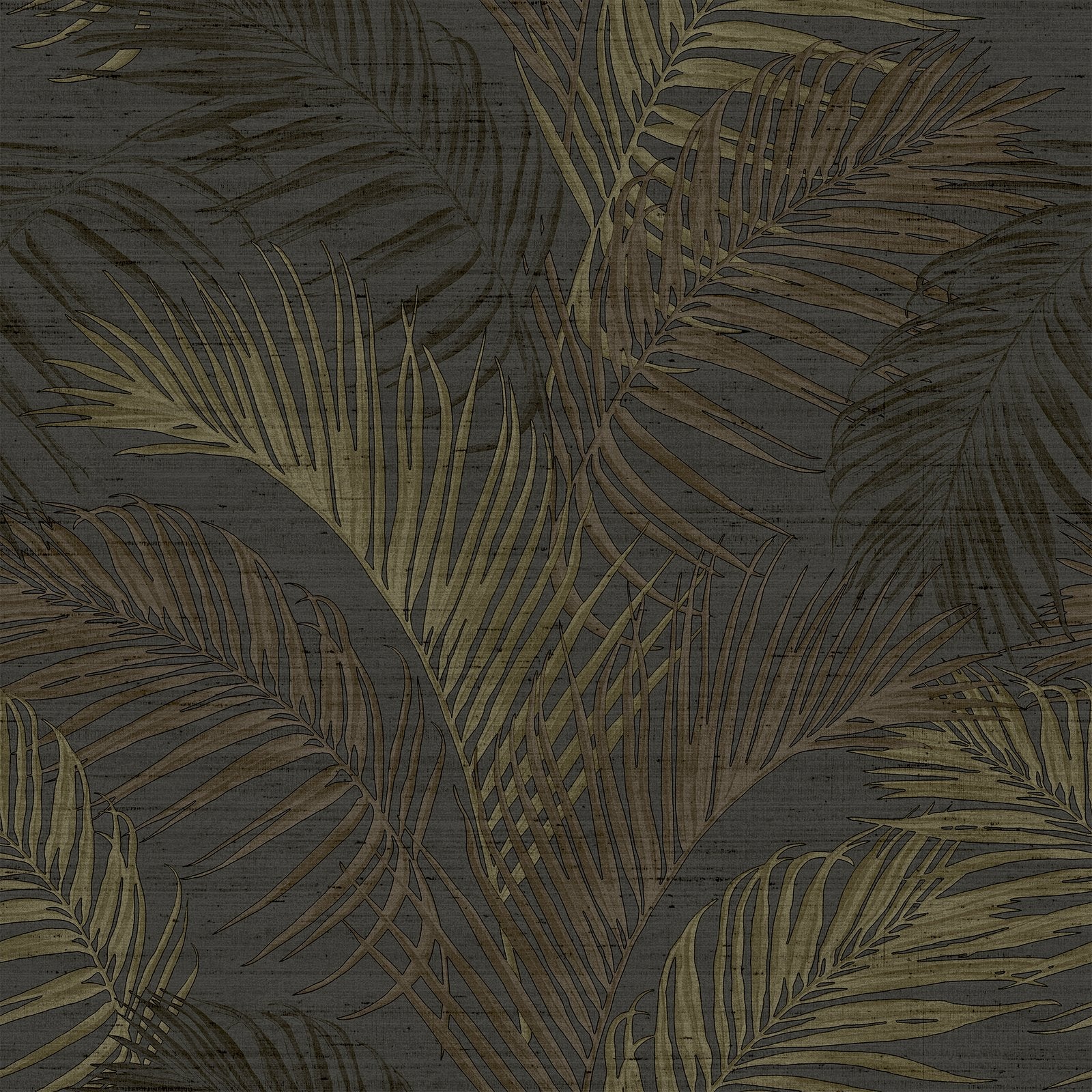 Tree Leaf wallpaper in black color - pattern number PS33319 - by Galerie in the Synergy collection