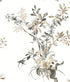 Wild Flowers Peel and Stick wallpaper in neutral color - pattern number PSW1365RL - by York in the Vintage Florals Peel and Stick Wallpaper collection