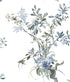 Wild Flowers Peel and Stick wallpaper in jade color - pattern number PSW1367RL - by York in the Vintage Florals Peel and Stick Wallpaper collection