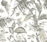 Fiji Garden Peel and Stick wallpaper in black & white color - pattern number PSW1371RL - by York in the Vintage Florals Peel and Stick Wallpaper collection