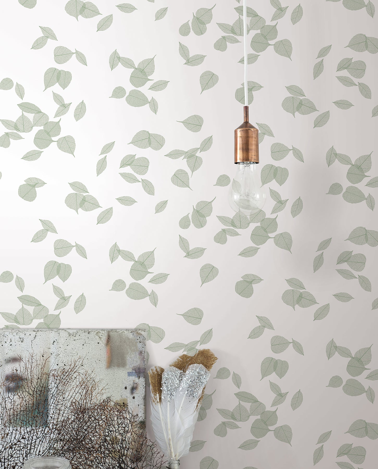 Inner Peace Peel and Stick wallpaper in sage metallic color - pattern number PSW1564RL - by York in the Aviva Stanoff Peel and Stick Wallpaper collection