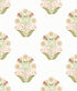 Sophie Floral Medallion Peel and Stick wallpaper in pink color - pattern number PSW1577RL - by York in the Mirth Studio Peel and Stick Wallpaper collection