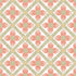 Mimi Quilted Floral Peel and Stick wallpaper in coral color - pattern number PSW1584RL - by York in the Mirth Studio Peel and Stick Wallpaper collection