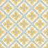 Mimi Quilted Floral Peel and Stick wallpaper in yellow color - pattern number PSW1585RL - by York in the Mirth Studio Peel and Stick Wallpaper collection