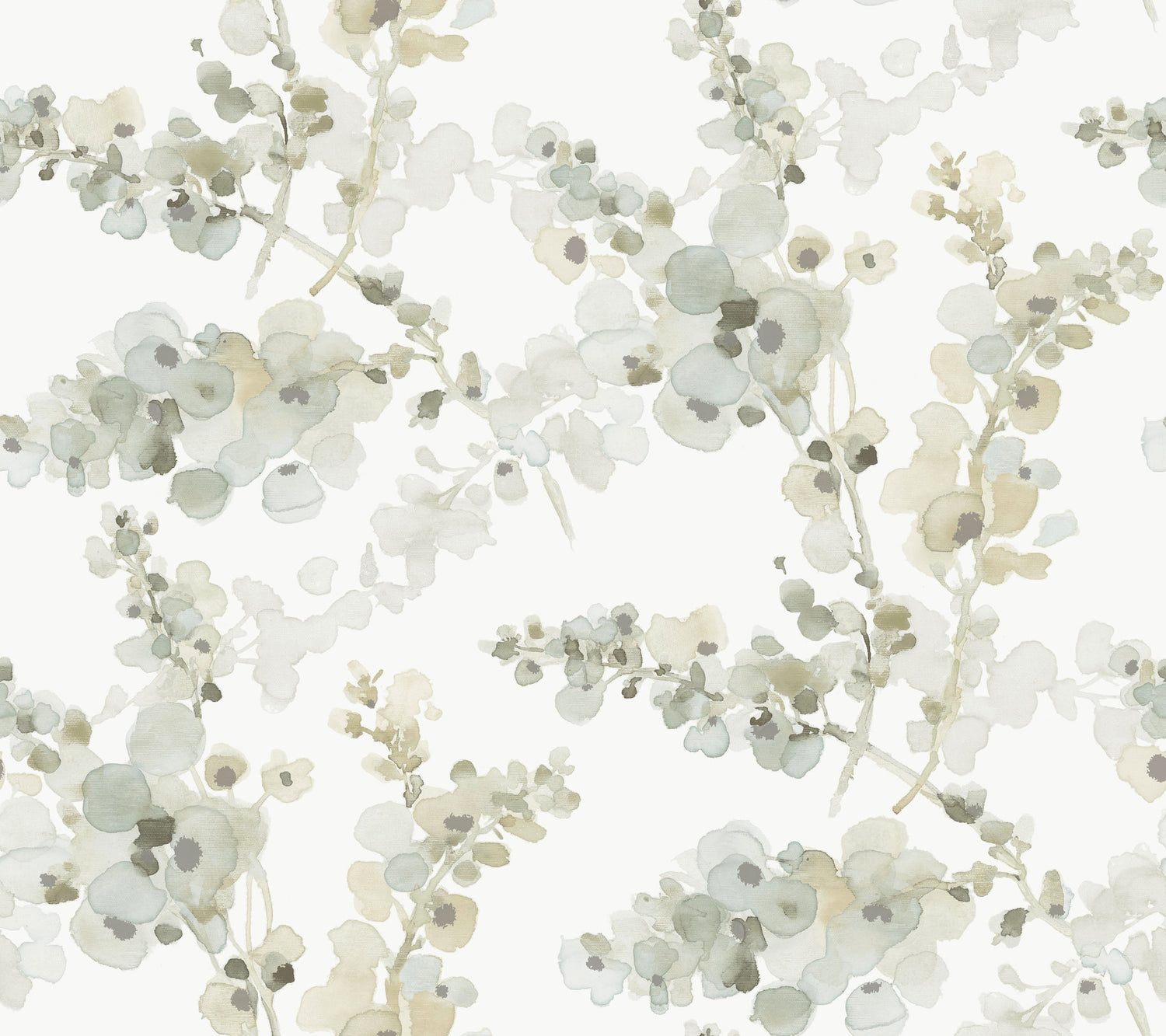 Blossom Fling Peel and Stick wallpaper in mineral green color - pattern number PSW1601RL - by Candice Olson in the Simply Candice 2 Peel and Stick Wallpaper collection
