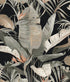 Tropical Cabana Peel and Stick wallpaper in black color - pattern number PSW1614RL - by Candice Olson in the Simply Candice 2 Peel and Stick Wallpaper collection