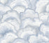 Abalone Fans Peel and Stick wallpaper in blue color - pattern number PSW1616RL - by Candice Olson in the Simply Candice 2 Peel and Stick Wallpaper collection