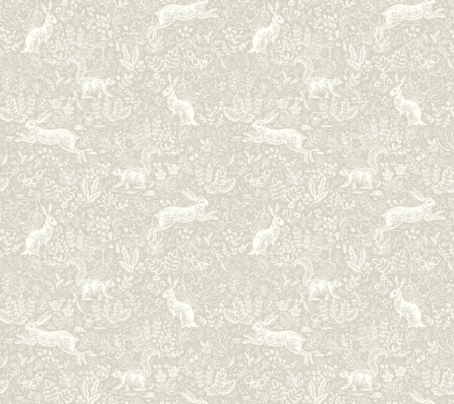 Fable Peel and Stick wallpaper in linen color - pattern number PSW1627RL - by Rifle Paper Co in the Rifle Paper Co Fourth Edition Peel and Stick Wallpaper collection